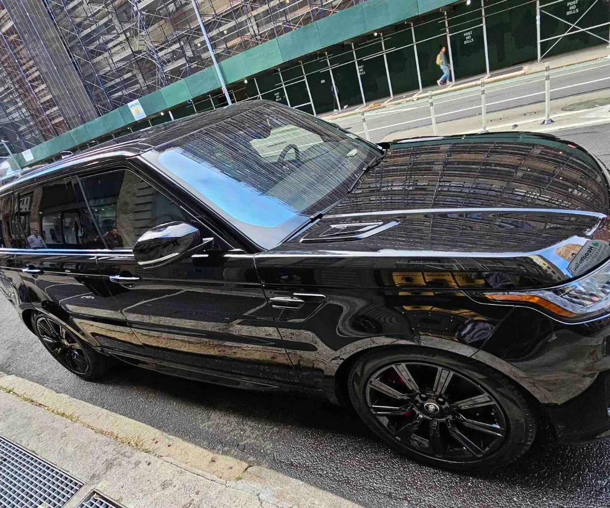 Front Side of Detailed Range Rover Sport in NYC