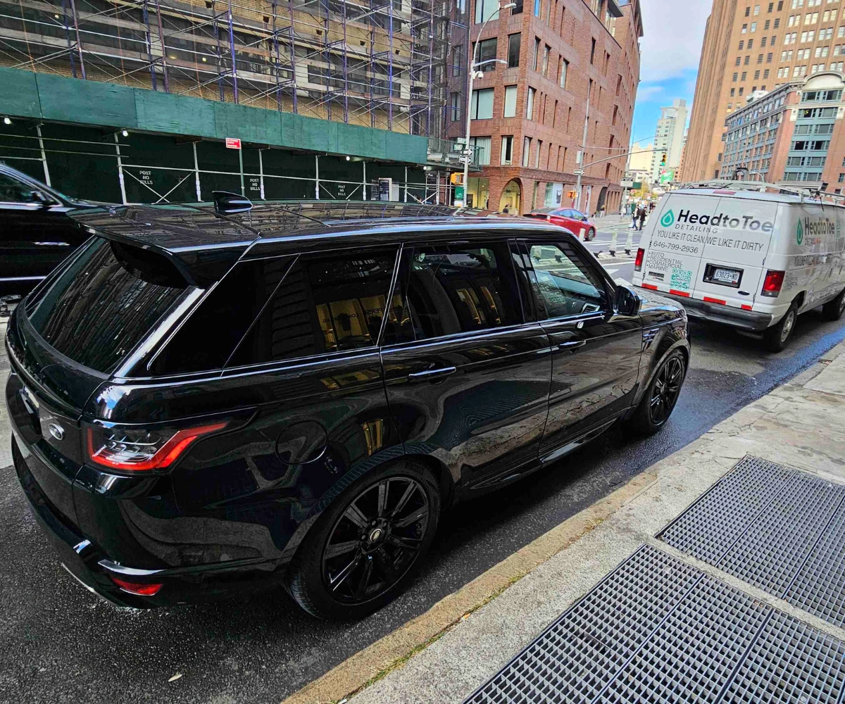 Detailed Range Rover Sport on NYC street